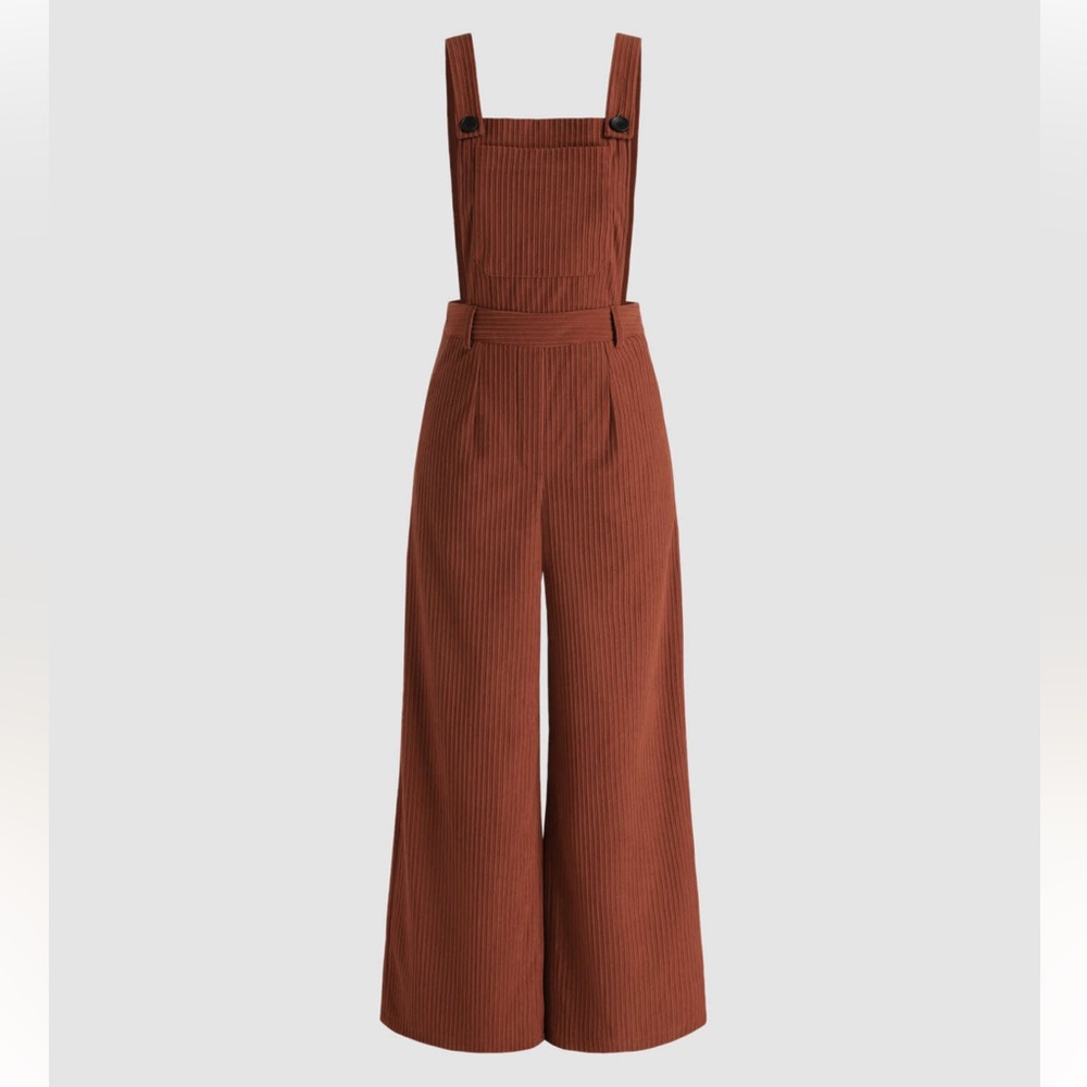 Red Corduroy Jumpsuit by Cider